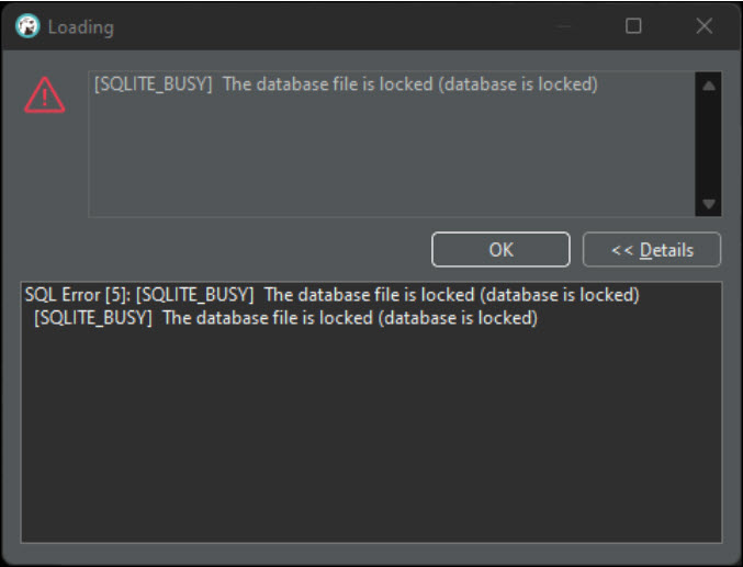 SQLite database 